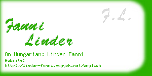 fanni linder business card